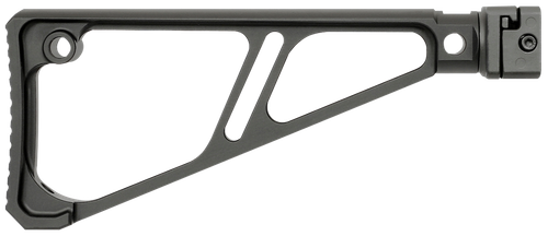 Midwest Industries MISTAPSFFES Side Folding Fixed Extruded Stock  Black Anodized Aluminum for Picatinny Rail