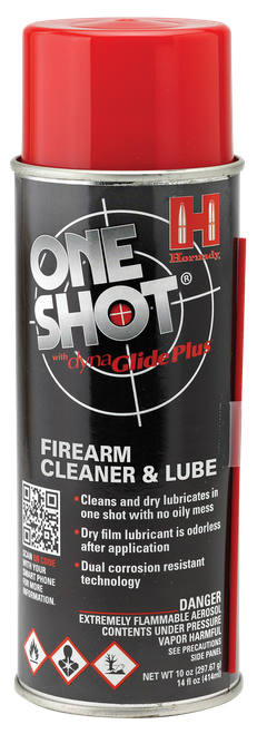 Hornady 99901 One Shot Gun Cleaner & Lube Against Corrosion & Lubricates 10 oz Aerosol
