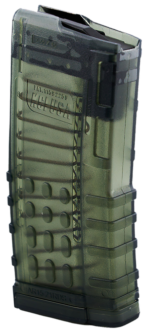Kci Usa Inc KCIMZ066   21rd 223 Rem Fits AR-15 Translucent Smoke Polycarbonate