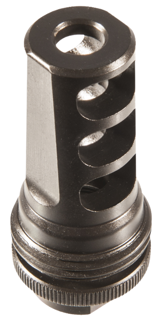 SilencerCo AC858 ASR Muzzle Brake Black Steel with 3/4"-24 tpi Threads for 338 Cal