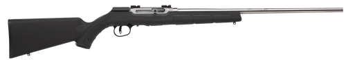 Savage Arms 47216 A22 FSS Full Size 22 LR 10+1 22" Matte Sporter Barrel, Matte Drilled & Tapped Stainless Steel Receiver, Matte Black Fixed Synthetic Stock, Right Hand