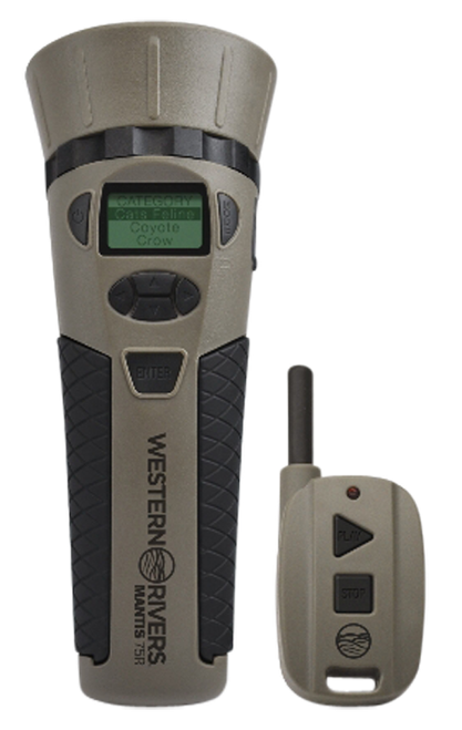 Western Rivers GC75 Mantis 75R Electronic Call Multiple Sounds Attracts Predators Features Remote Control Brown Polymer