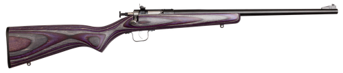 Crickett KSA2227 Youth  22 LR 1rd 16.12" Blued Barrel & Receiver, Fixed Front/Adjustable Rear Sights, Purple Laminate Stock w/11.5" LOP, Rebounding Firing Pin Safety
