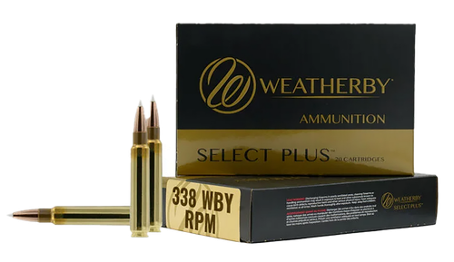 Weatherby H338225IL Select Plus  338WBY RPM 225gr InterLock 20 Per Box/10 Case