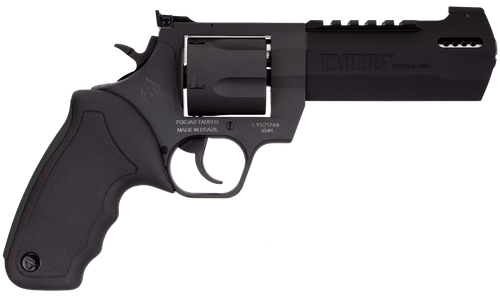 Taurus 2-440051RH Raging Hunter  44 Rem Mag Caliber with 5.12" Picatinny Rail/Ported Barrel, 6rd Capacity Matte Black Oxide Finish Cylinder, Matte Black Oxide Finish Steel Frame & Black Rubber Grip