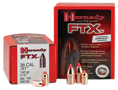 Hornady 45201 FTX  45 Cal .452 250 gr Flex Tip eXpanding 50 Per Box/ 25 Case