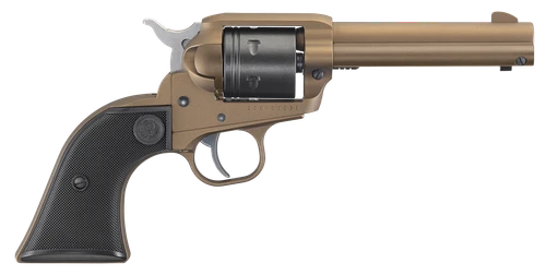 Ruger 2004 Wrangler  22 LR 6 Shot 4.62" Burnt Bronze Cerakote Barrel, Black Cerakote Cylinder, Burnt Bronze Cerakote Frame Black Checkered Polymer Grips