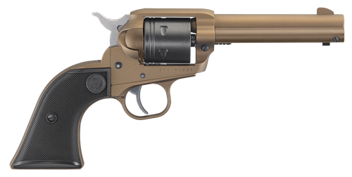 Ruger 2004 Wrangler  22 LR 6 Shot 4.62" Burnt Bronze Cerakote Barrel, Black Cerakote Cylinder, Burnt Bronze Cerakote Frame Black Checkered Polymer Grips