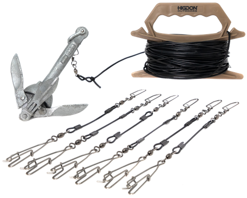 Higdon Outdoors 30340 Battleship Jerk Rig PVC Coated Steel