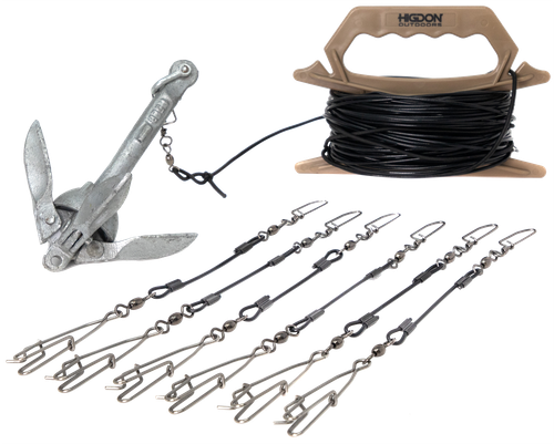 Higdon Outdoors 30340 Battleship Jerk Rig PVC Coated Steel
