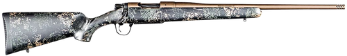 Christensen Arms 8010119100 Mesa FFT 7mm PRC 3+1 22" Threaded Barrel, Burnt Bronze Cerakote, Green with Black/Tan Webbing Stock