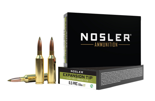 Nosler 40688 E-Tip  6.5PRC 120gr Spitzer E Tip Lead Free 20 Per Box/10 Case