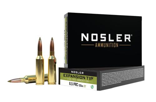 Nosler 40688 E-Tip  6.5PRC 120gr Spitzer E Tip Lead Free 20 Per Box/10 Case