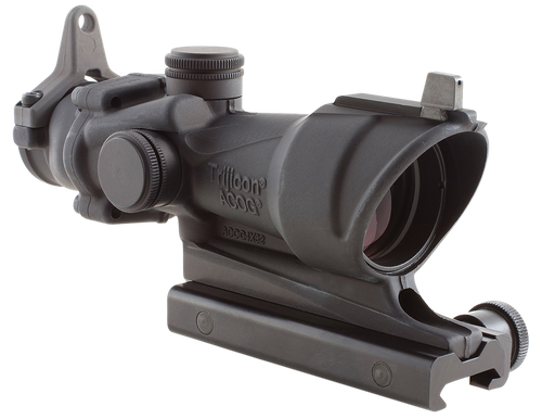 Trijicon 100092 ACOG  Black Hardcoat Anodized 4x32mm Illuminated Amber Crosshair .308/7.62 BDC Reticle