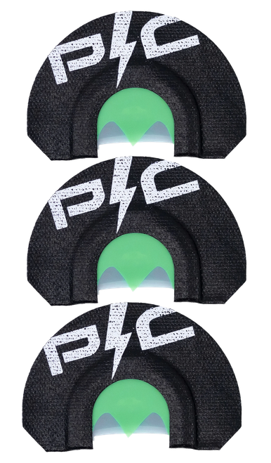 Power Calls 24251  Diaphragm Call Turkey Sounds Black/Green Bat Wing Cut