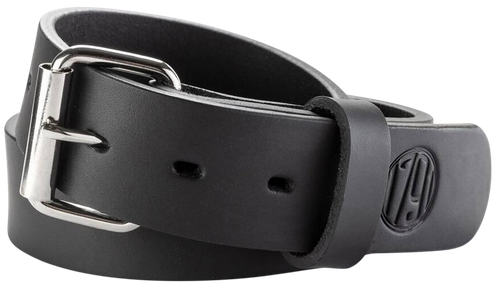 1791 Gunleather BLT014044SBLA 01  Gun Belt Stealth Black Leather 40/44 1.50" Wide Buckle Closure