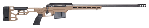 Savage Arms 57694 110 Precision 6.5 PRC 7+1 24", Matte Black Rec/Barrel, Flat Dark Earth Cerakote MDT LSS XL Chassis, Polymer Grip
