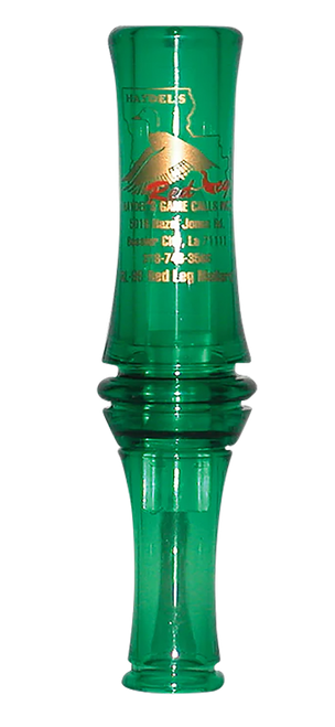 Haydel's Game Calls RL99 "Redleg" Mallard  Open Call Double Reed Mallard Sounds Attracts Ducks Green Plastic