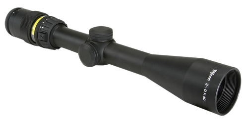 Trijicon 200000 AccuPoint  Black Hardcoat Anodized 3-9x40mm 1" Tube Illuminated Amber Triangle Post Reticle
