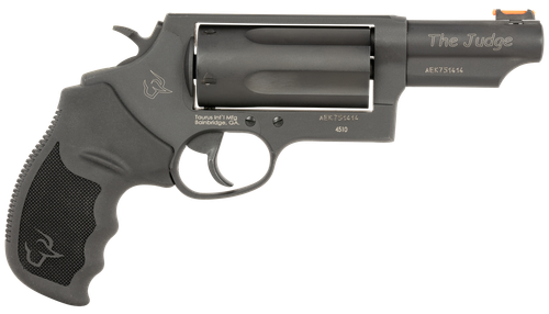 Taurus 24410P31T Judge T.O.R.O. Compact Frame 45 Colt (Long Colt)/410 Gauge 5 3" Matte Black Oxide Steel Barrel, Cylinder & Steel Frame, Black Rubber Grip, Transfer Bar Safety, Exposed Hammer