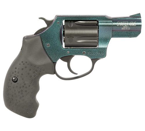 Charter Arms 25387 Undercover Chameleon 38 Special 5rd 2" Barrel, Overall Hi-Polished Iridescent Cerakote Finish, Standard Hammer, Finger Grooved Black Rubber Grip