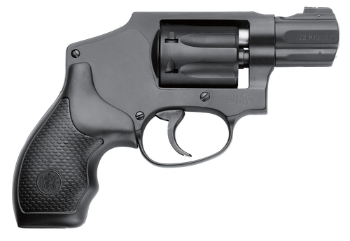 Smith & Wesson 103351 Model 351 Classic 22 WMR 7 Shot 1.88" Black Stainless Steel Barrel, Black Aluminum Cylinder & J-Frame, Internal  Hammer, XS Sights White Dot Front Sight