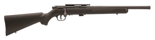 Savage Arms 96699 93R17 FV-SR Full Size 17 HMR 5+1 16.50" Matte Black Heavy Threaded Barrel, Matte Black Picatinny Rail Carbon Steel Receiver, Matte Black Fixed Varmint Synthetic Stock, Right Hand