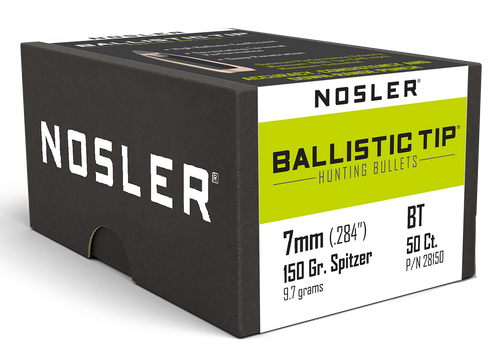 Nosler 28150 Ballistic Tip  7mm 150gr Spitzer 50/Box