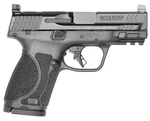 Smith & Wesson 13571 M&P M2.0 Compact 9mm Luger 15+1, 3.60" Black Armornite Stainless Steel Barrel & Optic Cut/Serrated Slide, Matte Black Polymer Frame w/Picatinny Rail