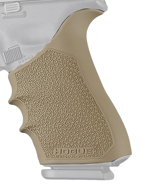 Hogue 17023 Grip Sleeve Handall Beavertail Flat Dark Earth Rubber