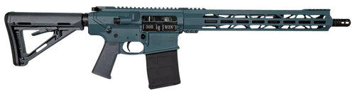 Diamondback DB1018C251 DB10  308 Win 16" 20+1, Jesse James Civil Defense Blue Rec/15" M-Lok Handguard, OEM Carbon Lower, Magpul Carbine Stock & K Grip, A2 Flash Hider