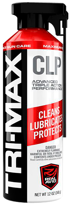 Real Avid AVCLP12A Tri-Max CLP Cleans, Lubricates, Protects 12 oz Aerosol