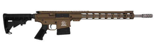 Great Lakes Firearms GL10308SSBRZ GLFA  308 Win 10+1 18" Stainless Threaded Barrel, Bronze Cerakote Picatinny Rail Aluminum Receiver, 6 Position Mil-Spec Black Synthetic Stock, Mil-spec Polymer Grip