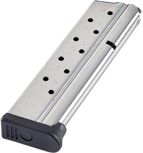 CMC Products MRP9FS10 Range Pro  10rd 9mm Fits 1911 Full Size Stainless/Black Fluoropolymer