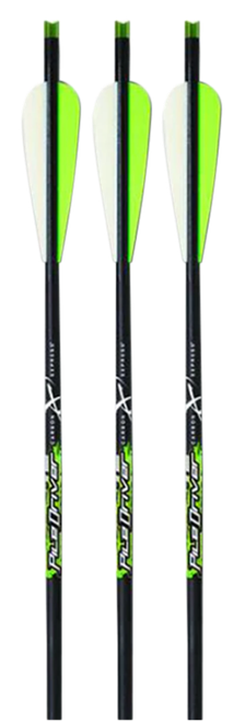 Carbon Express 52148 Piledriver Crossbolt Green 20" Carbon Fiber 3 Pack