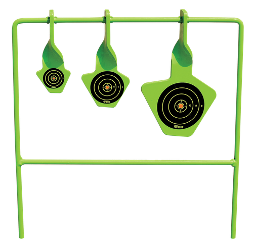 SME SMEST22 Spinning Target  Rimfire Pistol/Rifle Steel Black/Green Bullseye Illustration Impact Enhancement Motion