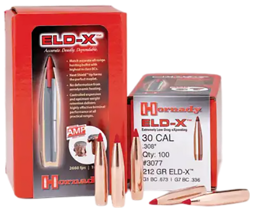 Hornady 30731 ELD Match  30 Cal .308 208 gr Extremely Low Drag Match 100 Per Box/ 15 Case
