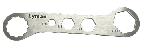 Lyman 7631250 Brass Smith Die Wrench Silver Stainless Steel