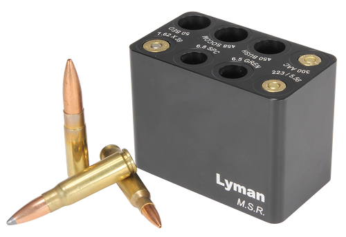 Lyman 7833003 MSR Ammo Checker Block Black Multi Rifle Firearm