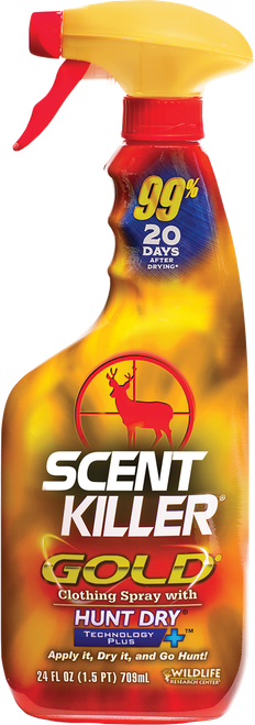 Wildlife Research 1255 Scent Killer Gold  Odor Eliminator Odorless Scent 24 oz Trigger Spray