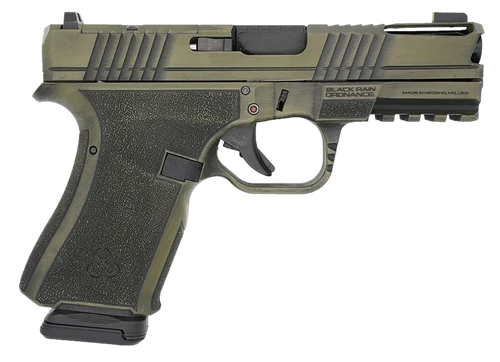 Black Rain Ordnance FLP9MMBGB   Compact Frame 9mm 15+1 4" Stainless Steel Slide