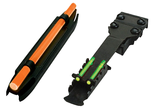 HiViz C3002 C-Series Magnetic Turkey/Deer Sight Set  Black | Orange Fiber Optic Front Sight Green Fiber Optic Rear Sight