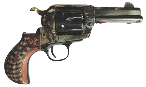 Cimarron PP346MALO2 El Malo 2 45 Long Colt 3.50" 6 Shot Color Case Hardened Octagon Barrel, Color Case Hardened Frame, Smooth Walnut Grip