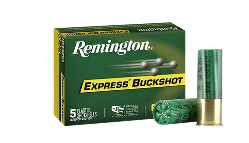 Remington Ammunition 20632 Express Buckshot 12Gauge 2.75" 00Buck Shot 5 Per Box/50 Case