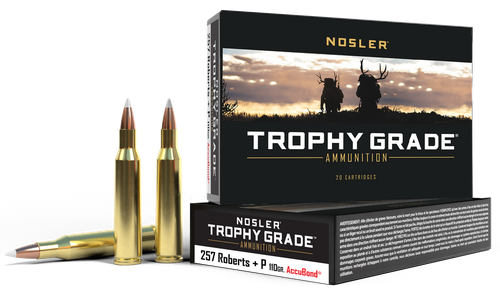 Nosler 60010 Trophy Grade  257Roberts 110gr Nosler AccuBond 20 Per Box/10 Case