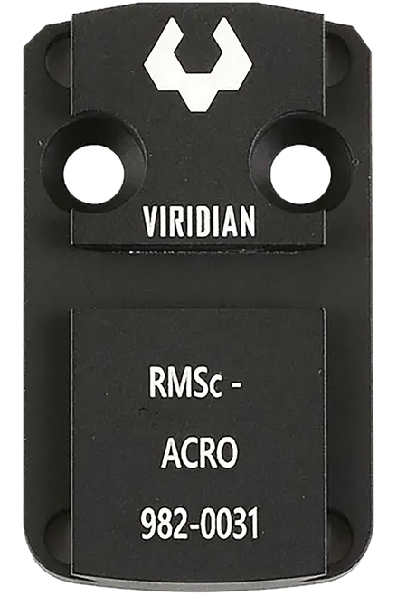 Viridian 9820031 RFX 44 Shield RMSc Mounting Adapter  Black Anodized