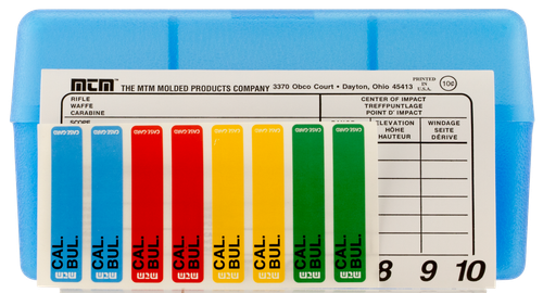MTM Case-Gard RM5024 Case-Gard R-50 Multi-Caliber Clear Blue Polypropylene 50rd