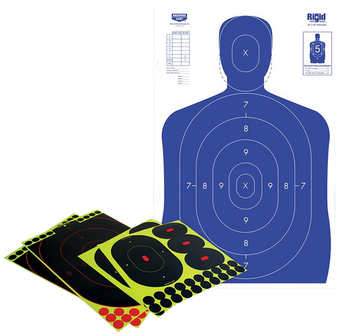 Birchwood Casey 34602 Shoot-N-C Reactive Target Self-Adhesive Paper Multi-Color Silhouette Kit