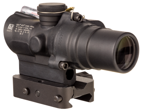 Trijicon 400330 ACOG TA44 Matte Black Anodized 1.5x16mm Illuminated Red Circle w/Dot Reticle