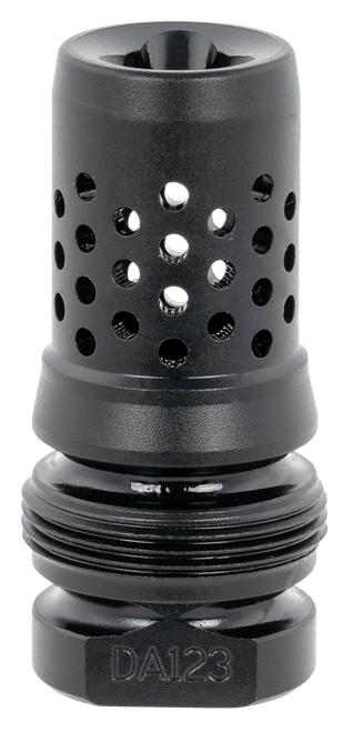 Dead Air DA123 Xeno Muzzle Brake Black Nitride 4140 Steel with 1/2"-28 tpi Threads